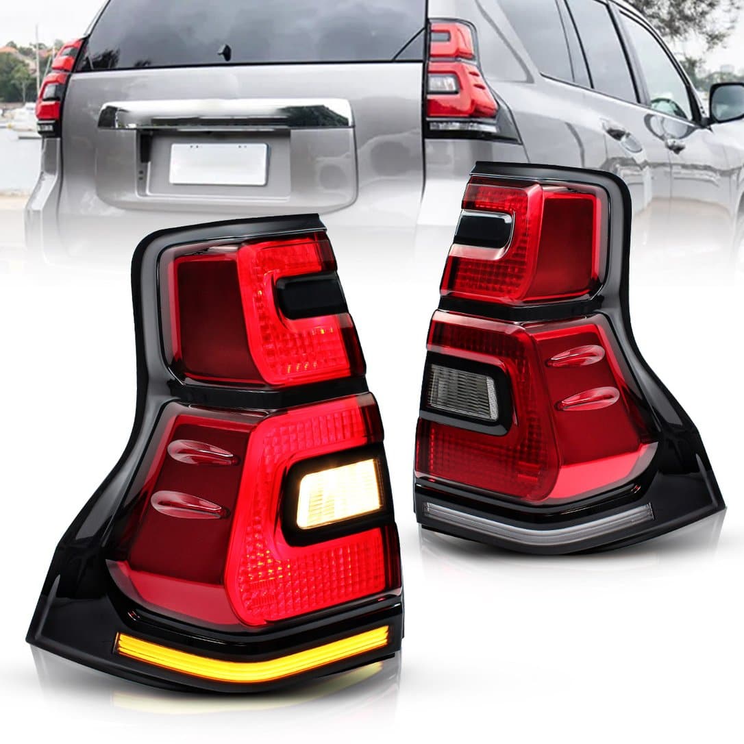 2010-2017 TOYOTA LAND CRUISER PRADO SEQUENTIAL LED TAIL LIGHTS - iilumo