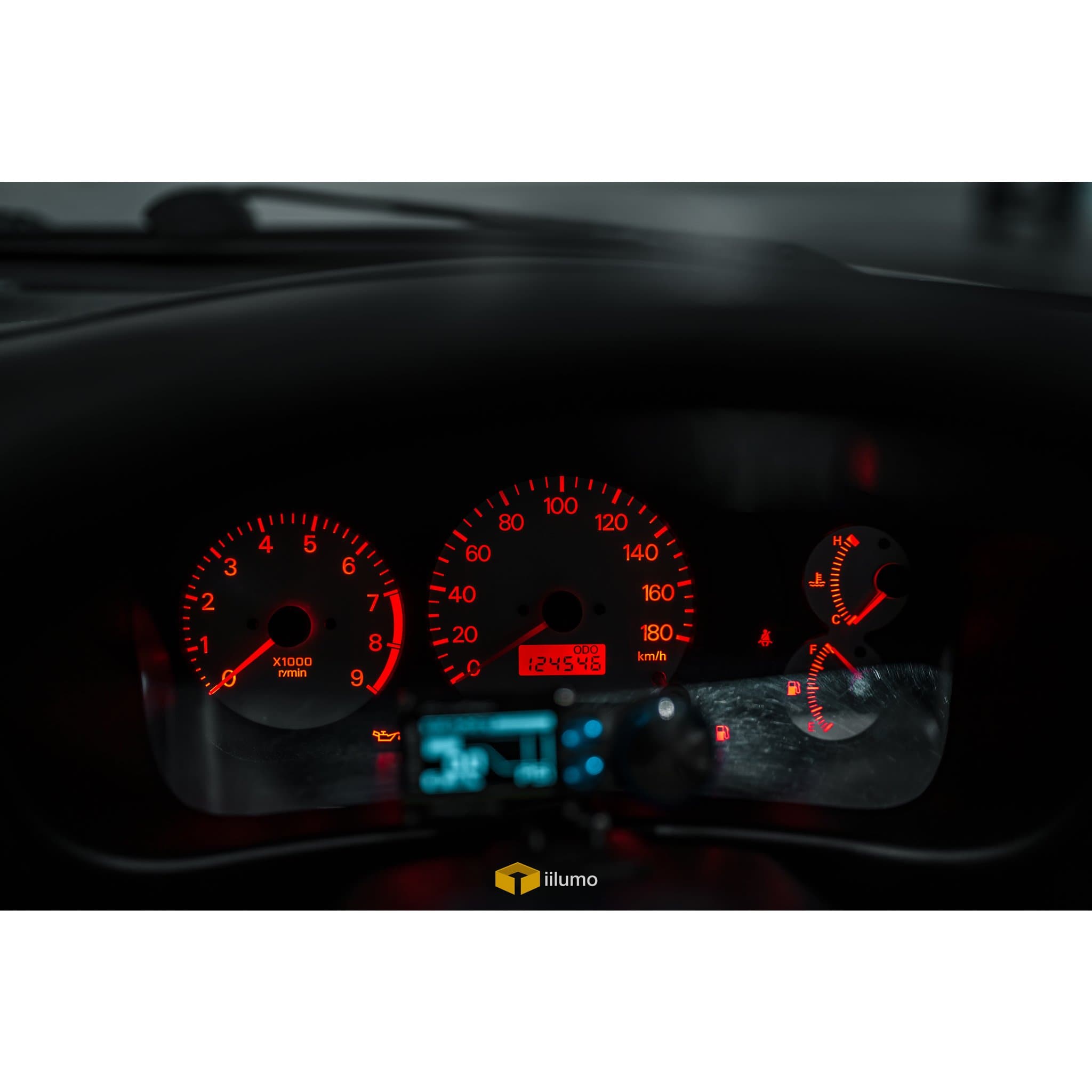MITSUBISHI EVO 4/5/6 CP9A : DASH & CLIMATE LED CONVERSION - iilumo
