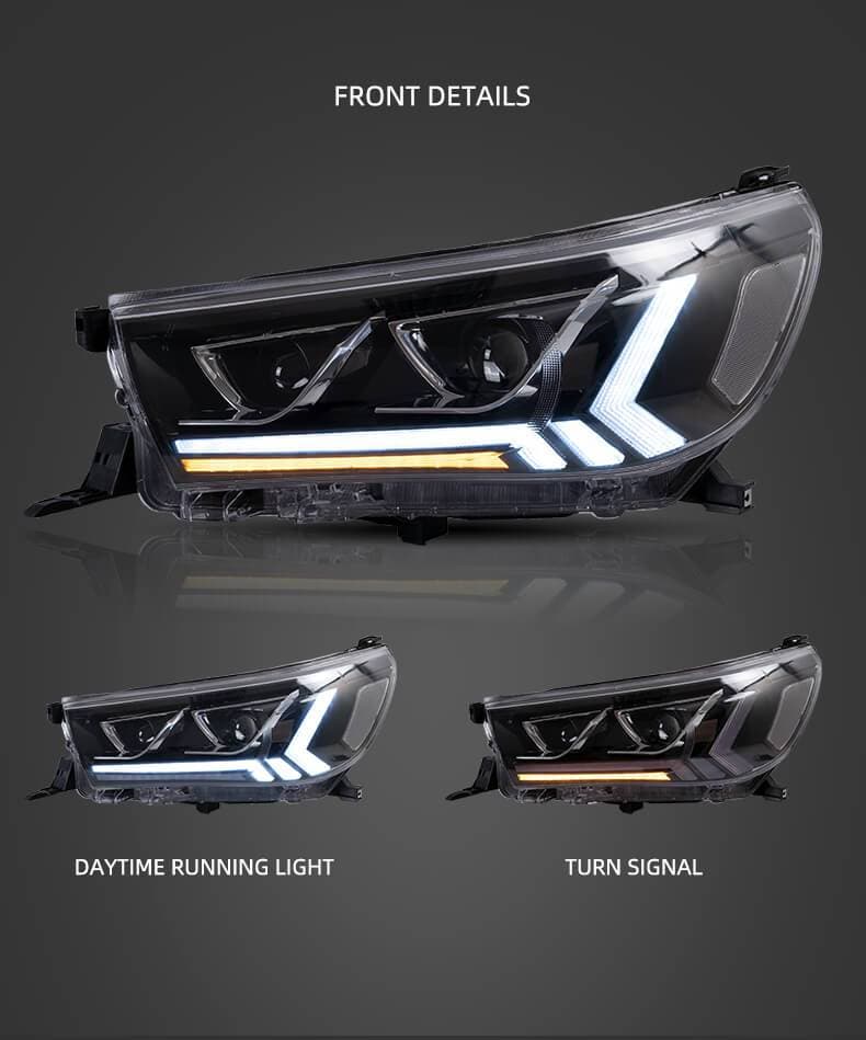 2015-2020 TOYOTA HILUX SEQUENTIAL LED HEADLIGHTS - iilumolab