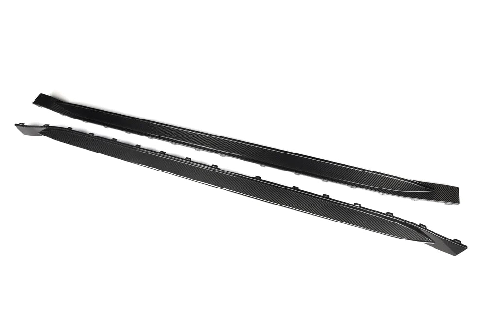 OEM STYLE PRE PREGGED DRY CARBON SIDE SKIRTS FOR BMW M4 G82 G83 2020+ - iilumolab