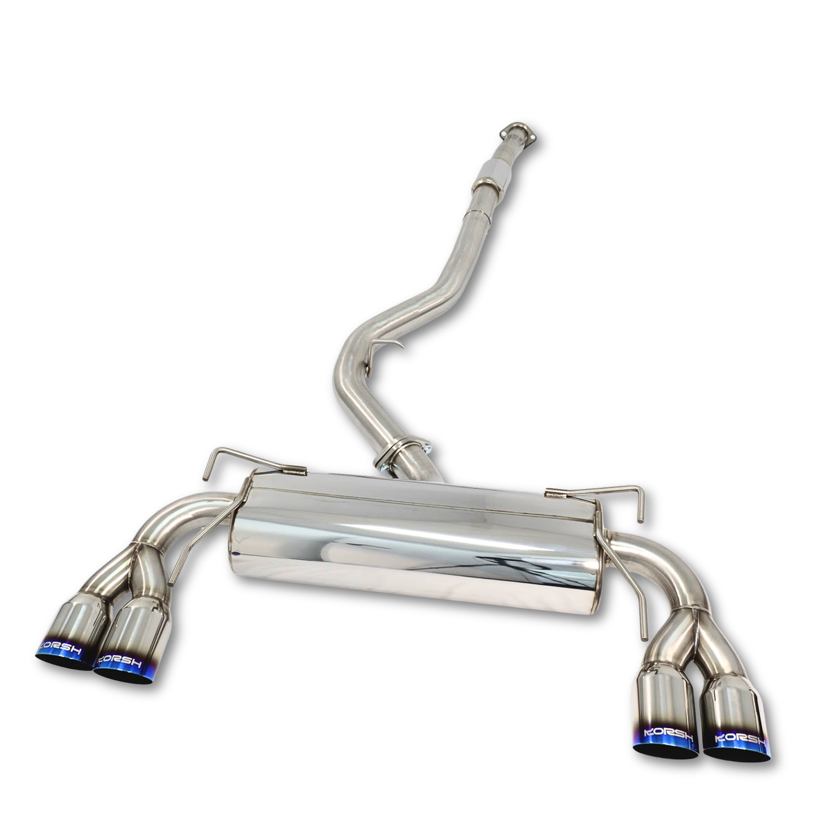 Korsh Catback Exhaust for Subaru WRX STI Hatch 2008-2014 - Stainless Steel with Titanium Tips