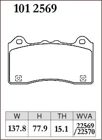 DIXCEL Front Brake Pads for Ford Focus RS (LZ)