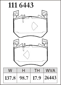Dixcel Front Brake Pads for Mercedes-Benz GLC350e / GLC43 (X254) - iilumolab