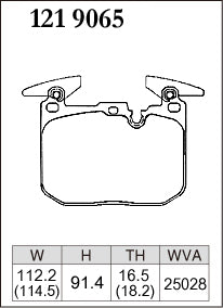 DIXCEL Front Brake Pads for BMW M2 (F87) / M3 (F80) / M4 (F82)