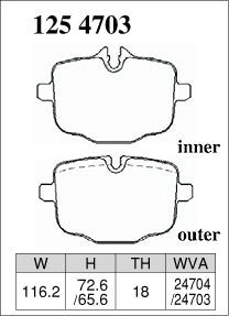 DIXCEL Rear Brake Pads for BMW M2 (G87) / M3 (G80) / M4 (G82)