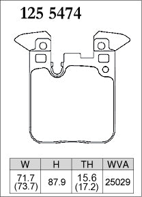 DIXCEL Rear Brake Pads for BMW M2 (F87) / M3 (F80) / M4 (F82)