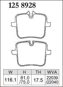 DIXCEL Rear Brake Pads for BMW M5 (F90) / M8 (F91/F92/F93) / X5 M & X6 M (F95/F96) - iilumolab
