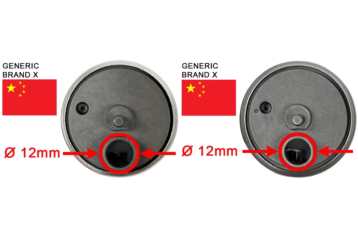 Radium Engineering Fuel Pump Filter Base Adapter – 12mm Brushless Pumps (13-1187)