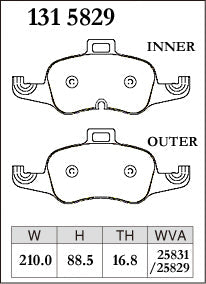 Dixcel Front Brake Pads for Audi TT / TTS (FV)