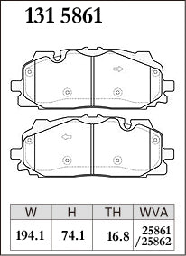 DIXCEL Front Brake Pads for Audi RS3 (8Y) / RSQ3 (F3) / RS5 (F5) / SQ5 (FY) / SQ7 (4M) / SQ8 (4M) - iilumolab