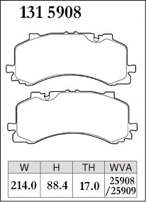 DIXCEL Front Brake Pads for Audi S6 (C8) S7 (C8) S8 (D5) SQ7 (4M) SQ8/RSQ8 (4MN)