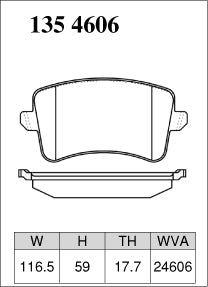 DIXCEL Front Brake Pads for Audi A4 (8K) / A5 (8T) / Q5 / SQ5 (8R)