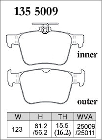 DIXCEL Rear Brake Pads for VW Golf GTI / R (Mk7) / T-Roc R (A1) / Tiguan R (AD) / Audi S3 (8V) - iilumolab