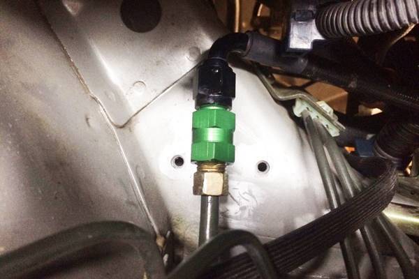 Radium M14 x 1.5mm Inverted Flare to -6AN Male Adapter, Long (Honda / Acura Style)