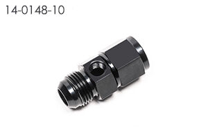 Radium 14-0148-10 Inline 10AN Male to 10AN Female Fitting with 1/8" NPT Port