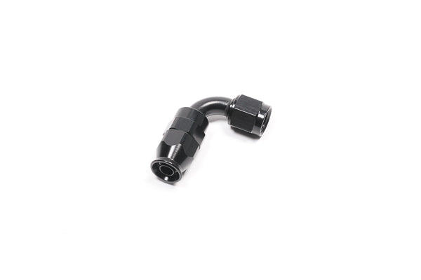 Radium Engineering 14-0633 PTFE Hose End, 6AN 90°, Black
