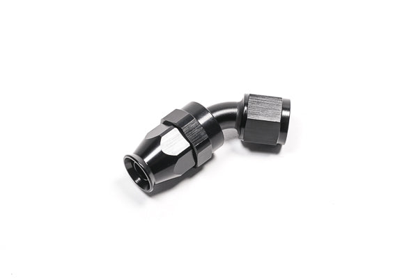 Radium Engineering 14-0635 PTFE Hose End, 8AN 45°, Black