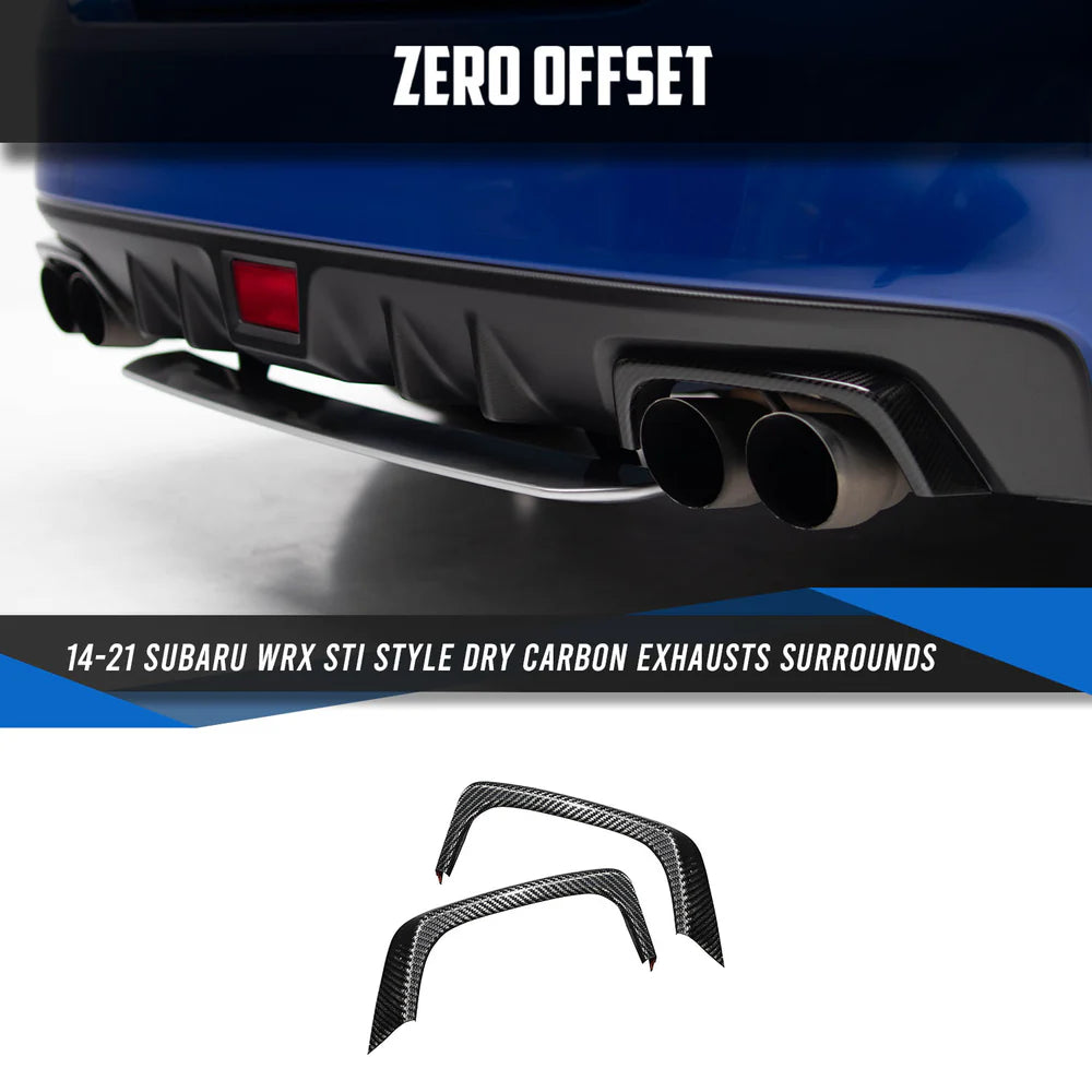 Dry Carbon Exhausts Surrounds for Subaru WRX VA 2014-2021 - iilumolab