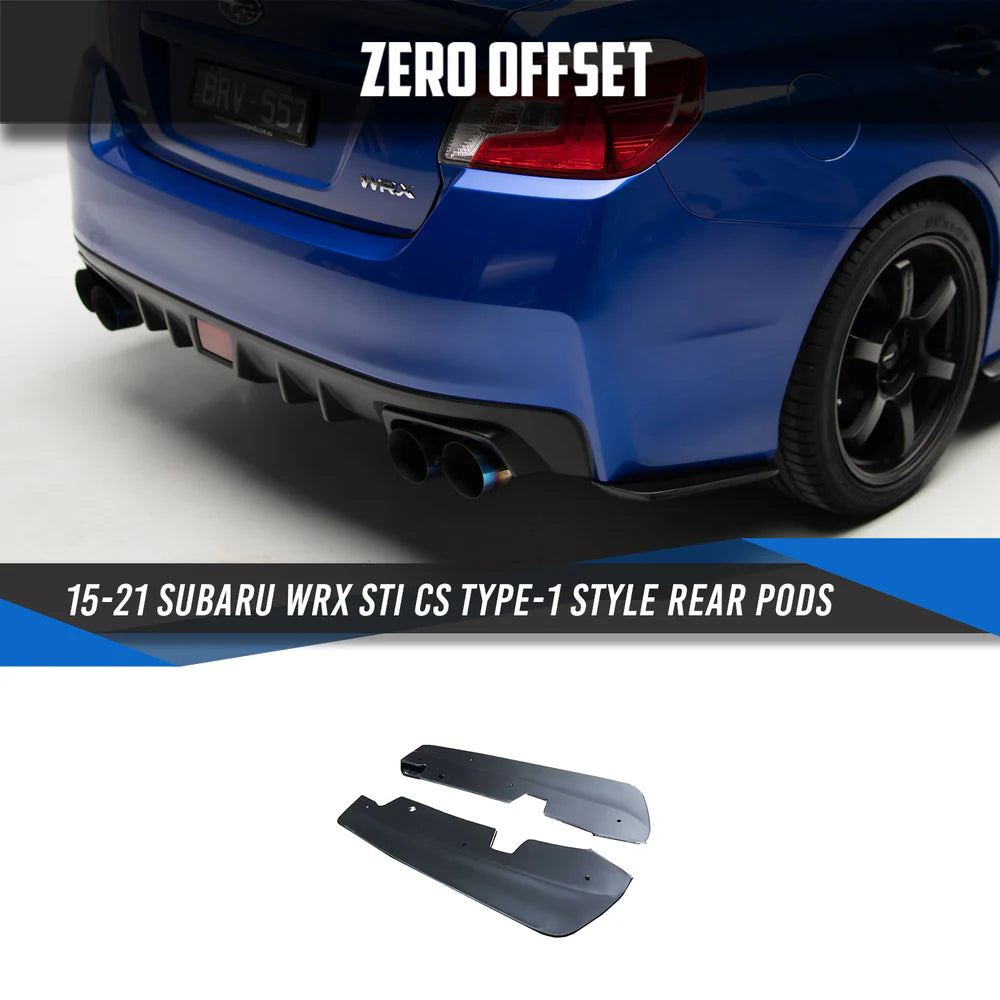 CS Style Rear Pods for Subaru WRX STI VA 2014-2021 - iilumolab