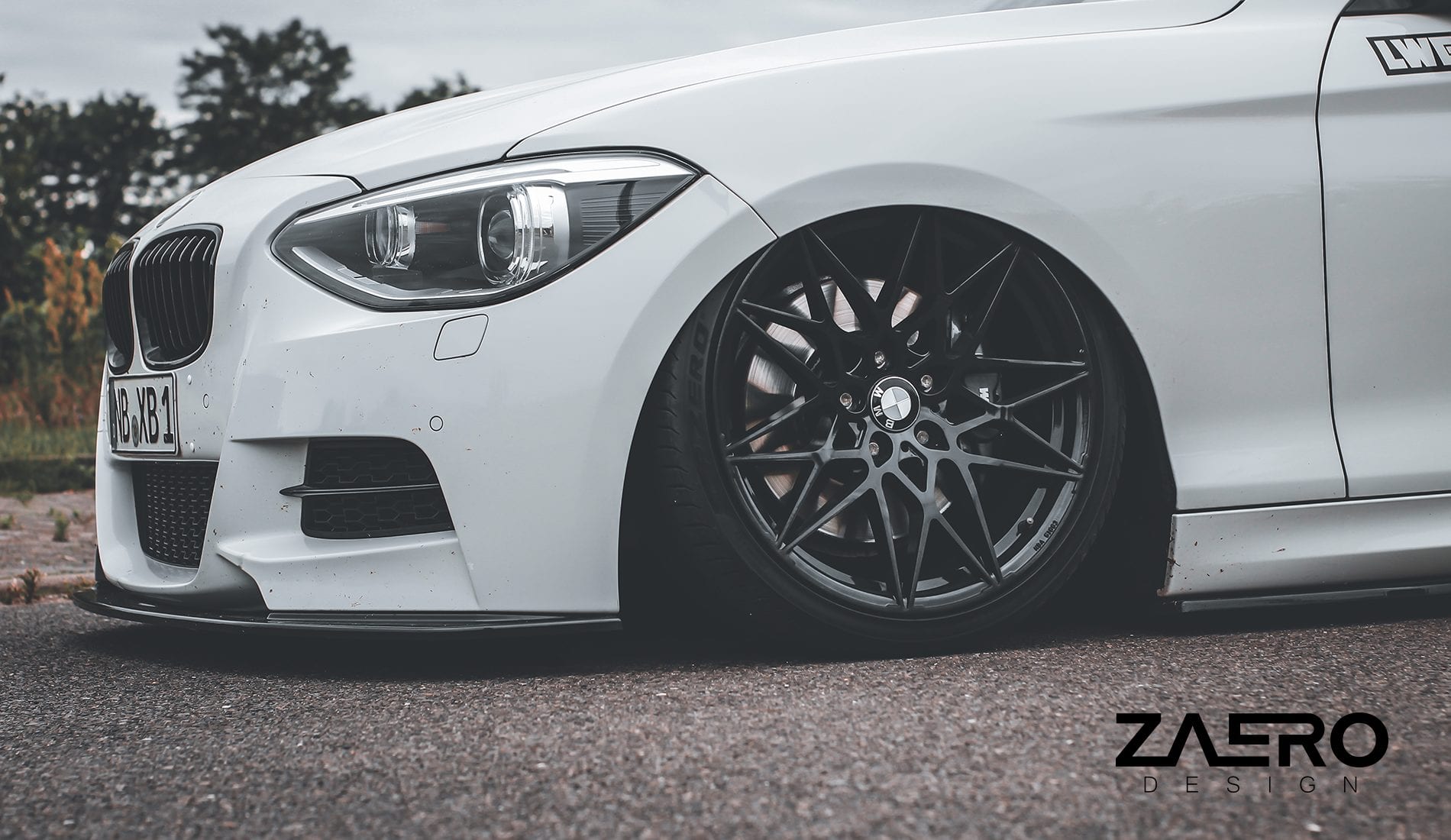 Zaero Designs EVO-1 Front Lip/Splitter for BMW 1 Series F20 (Pre LCI) 2012-2015 - iilumolab