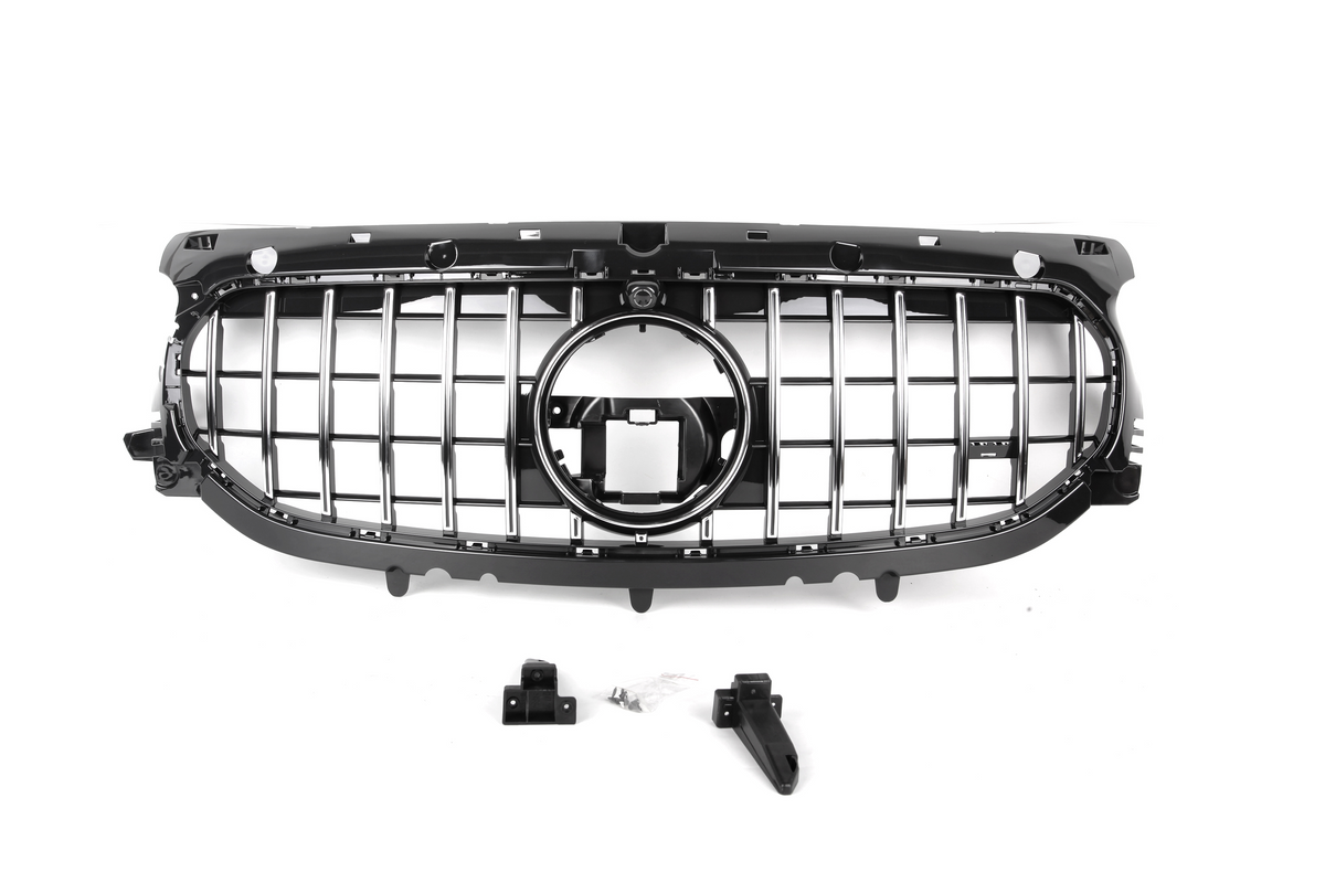 AMG Panamericana Style Grille for Mercedes-Benz GLA H247 - Silver 2020+