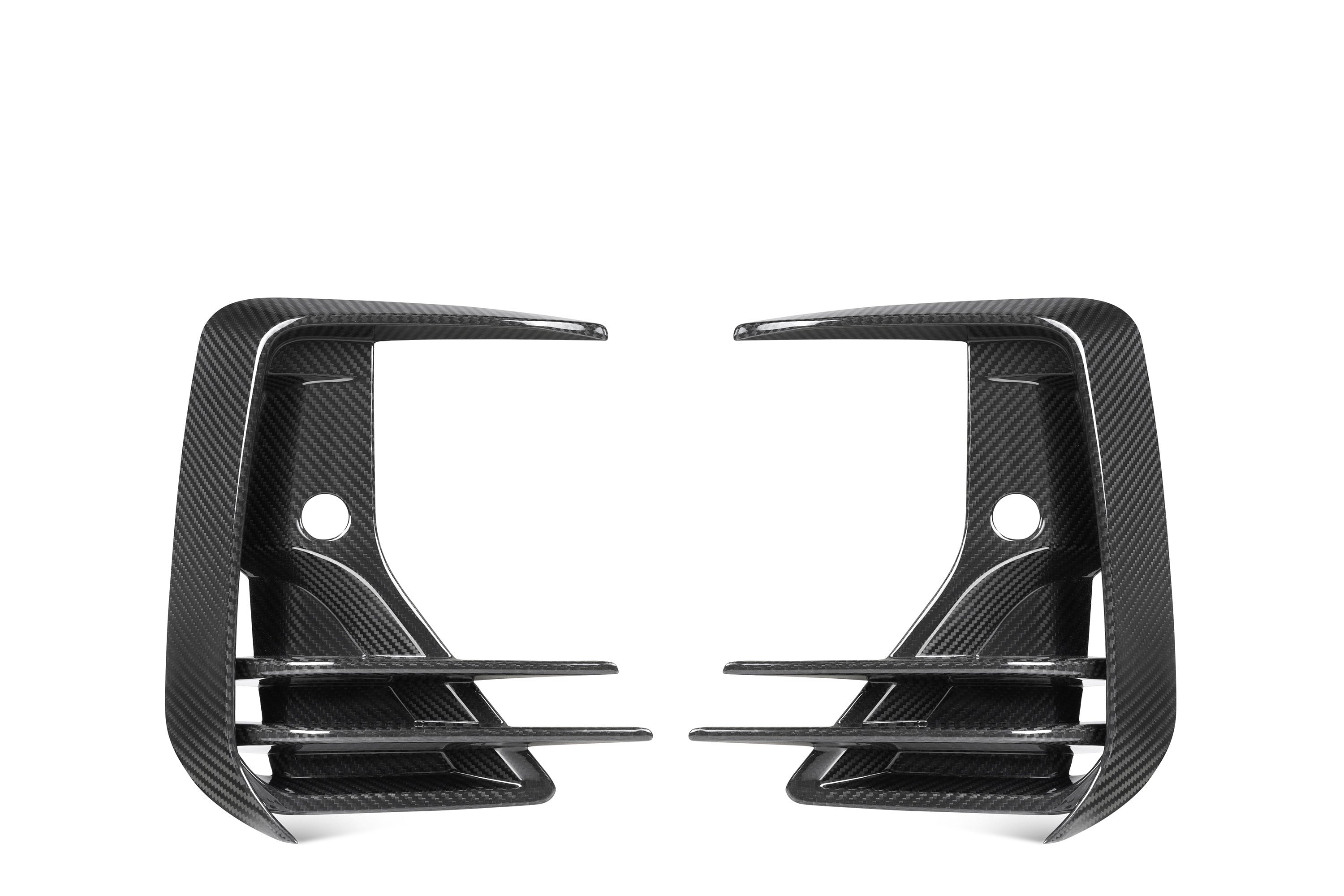 Sooqoo Pre Pregged Dry Carbon Fiber Front Ducts for BMW iX3 G08 LCI / X3 G01 LCI / X4 G02 LCI 2021+