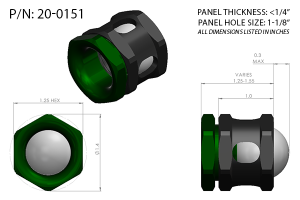 Radium Engineering Fuel Collection Valve - 1" Ball Check Valve