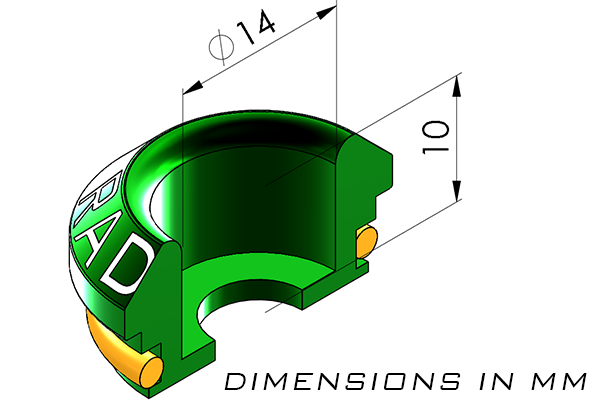 Radium Injector Seats for Top Feed Conversion Fuel Rails - Subaru