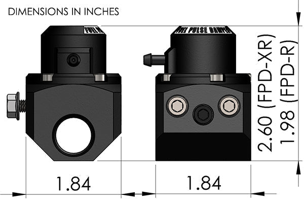 Radium FPD-R/FPD-XR Inline Fuel Pulse Damper Kit