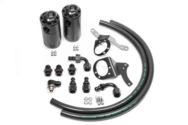 Radium Engineering Dual Fluid Lock Catch Can Kit for Ford Mustang GT 2011-2014