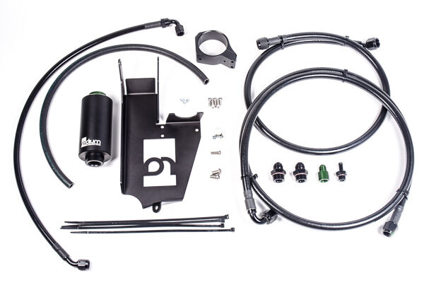 Radium Fuel Hanger Plumbing Kit w/Filter - Mitsubishi Evo 7-9