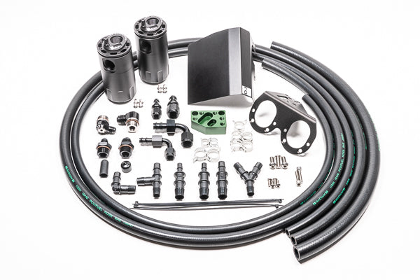 Radium Engineering Dual Fluid Lock Catch Can Kit LHD for Subaru WRX 01-14/STI 2001-2021