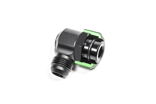 Radium Engineering 20-0748 V2 Quick Connect, 19mm Male to 10AN Male 90° Fitting