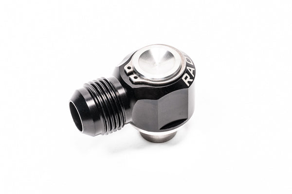 Radium 10AN Male Press-In Valve Cover Fitting, Nissan SR20DET S14 / S15 (Exhaust Side)