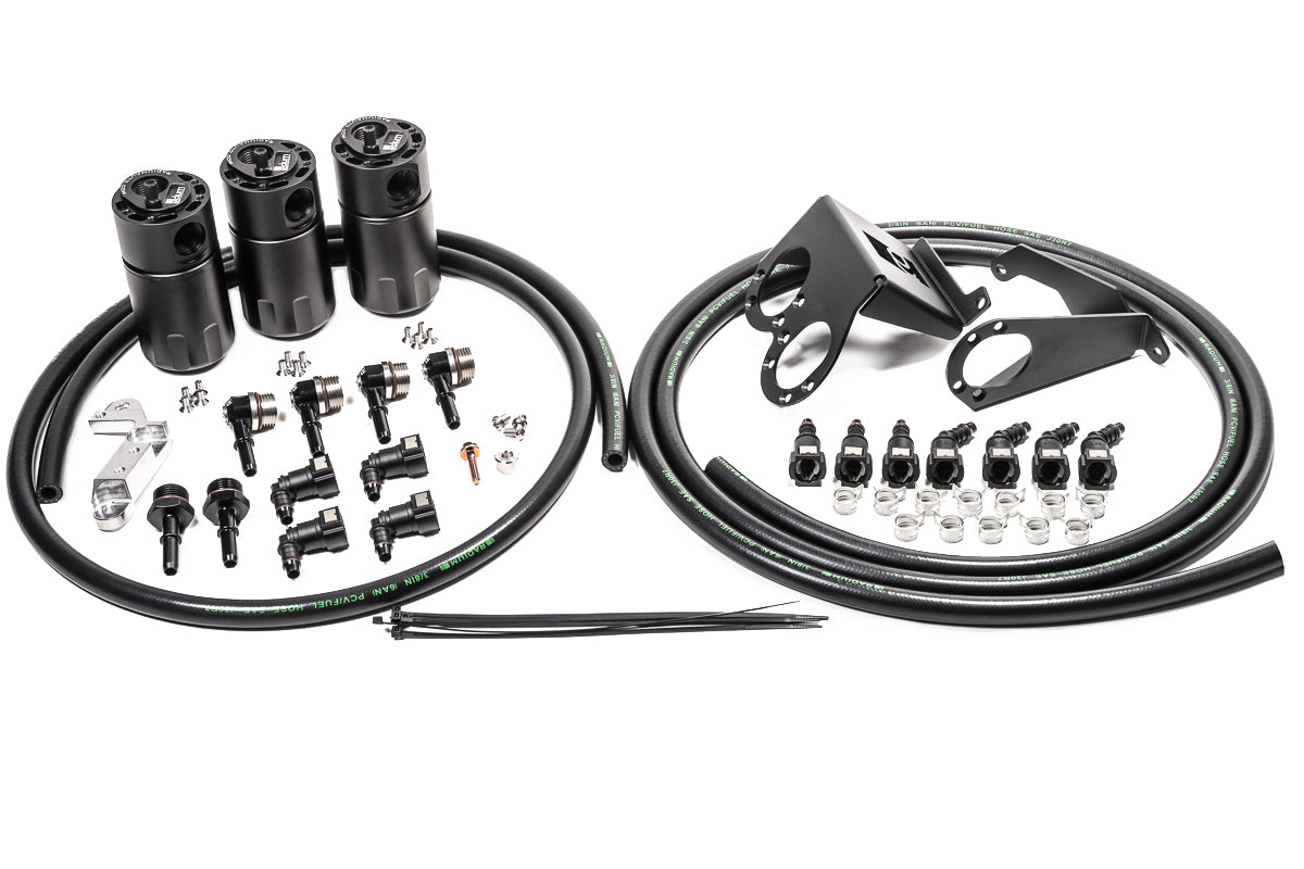 Radium Dual Fluid Lock Catch Can Kit, Chevrolet Corvette C7 LT1 Dry Sump (2017-2019)