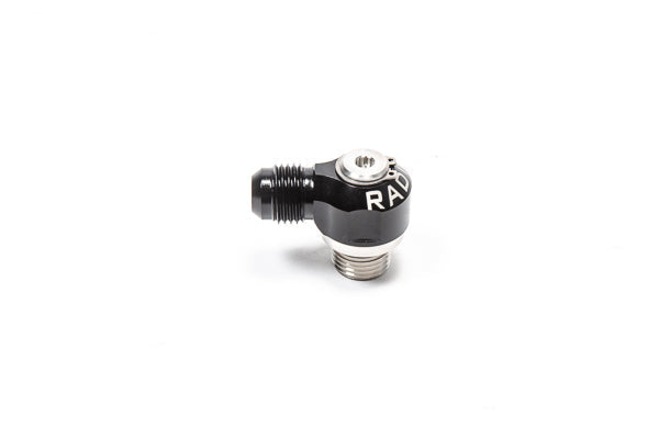 Radium Engineering 20-1000-0606 Low Profile Swivel Banjo Fitting, 6AN ORB to 6AN Male