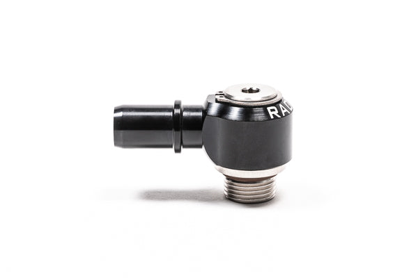 Radium Engineering 20-1000-0816S Low Profile Swivel Banjo Fitting, 8AN ORB to 16mm SAE Quick Connect Male