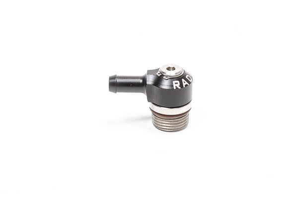 Radium 20-1000-0885 Low Profile Swivel Banjo Fitting, 8AN ORB to 8.5mm Barb