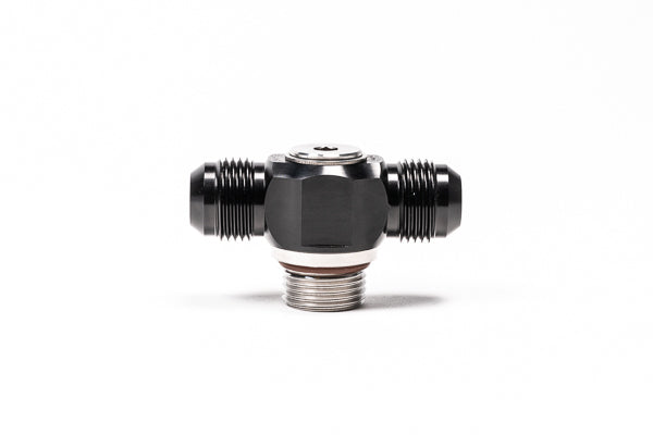 Radium Engineering 20-1000-101010 Low Profile Swivel Banjo Fitting, 10AN ORB to Dual 10AN Male