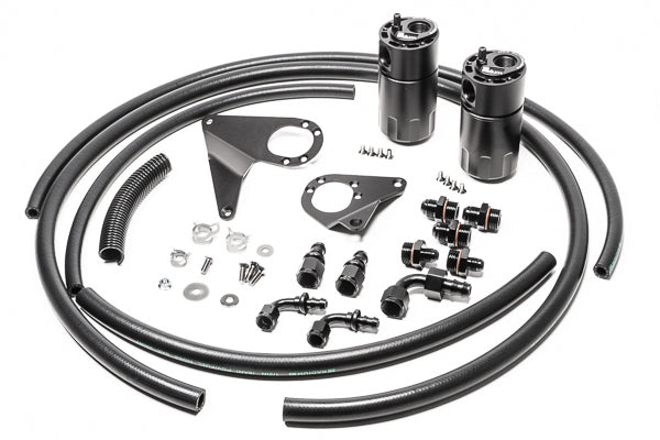 Radium Engineering Dual Fluid Lock Catch Can Kit for Mitsubishi Evo X
