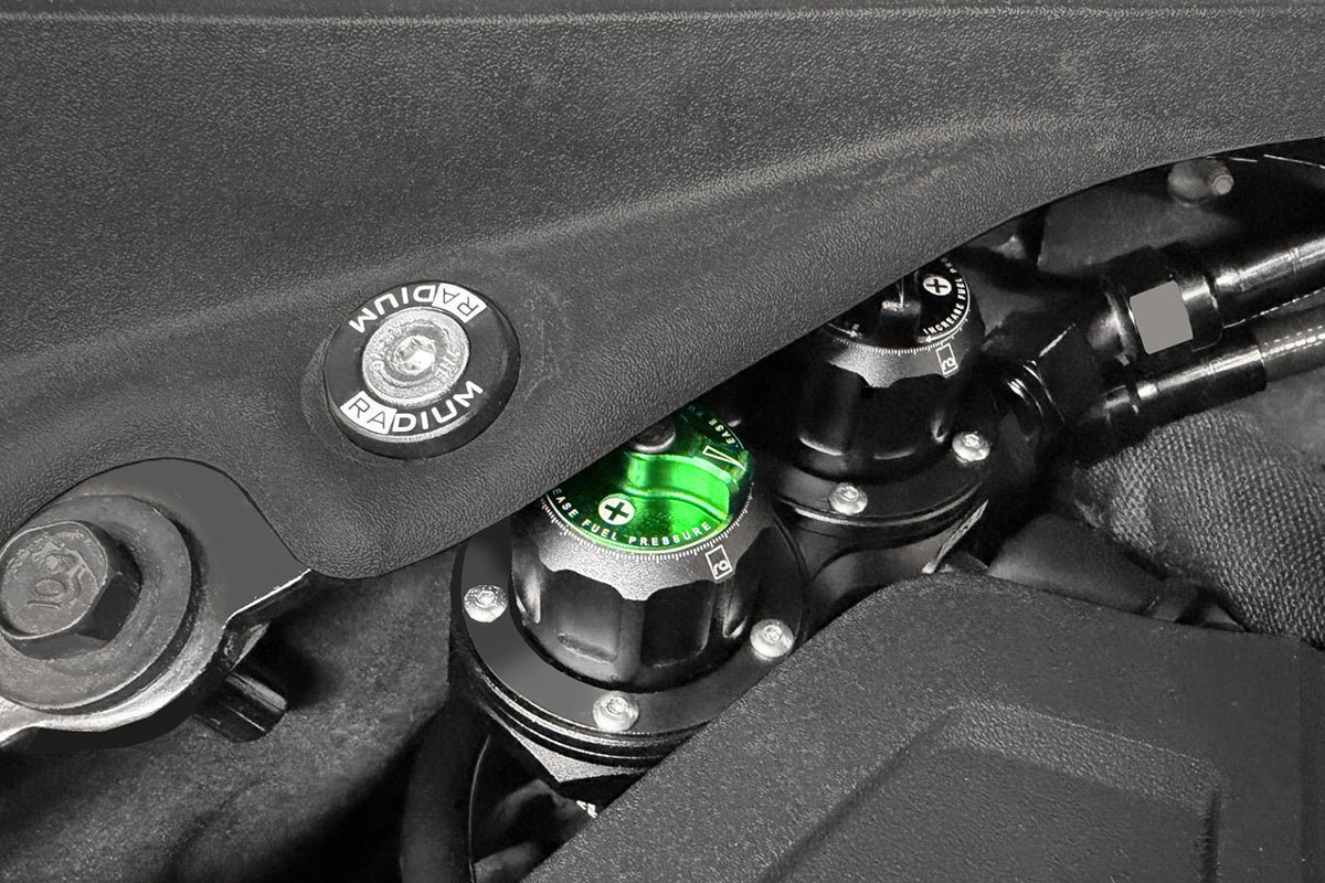 Radium Engineering Fuel Hanger Plumbing Kit with Microglass Filter for Ford Mustang 2018+