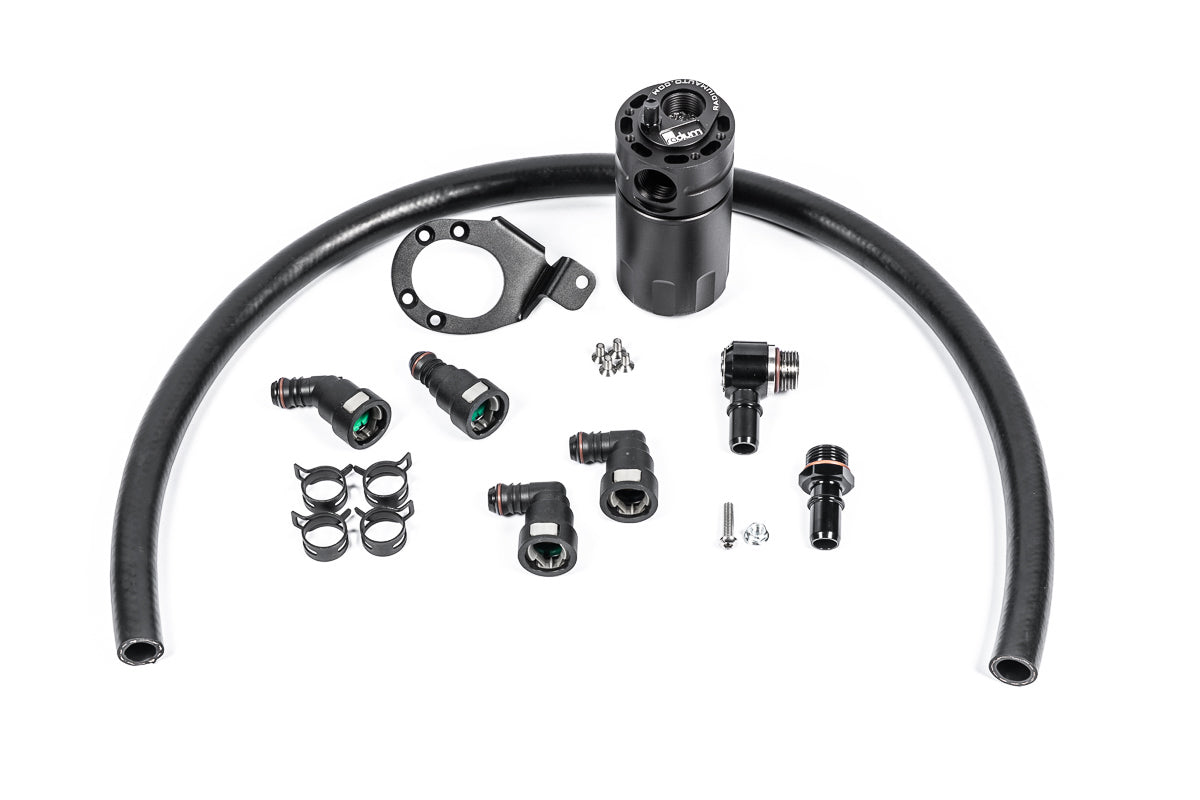 Radium Engineering PCV Fluid Lock Catch Can Kit for Ford Mustang GT 2018+