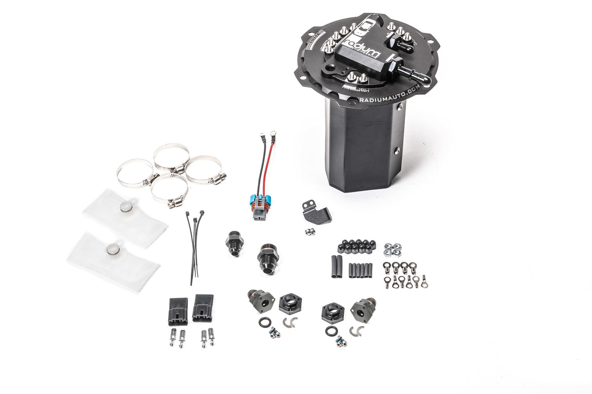 Radium Engineering Fuel Pump Hanger for Mitsubishi Lancer Evolution X - DW400 (Pumps Not Included)