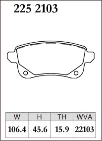 DIXCEL Rear Brake Pads for Renault Megane (B95/K95/X95/BFB) / Arkana (XJL) / Nissan Juke (F16) - Electronic Parking Brake