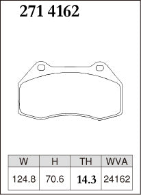 DIXCEL Front Brake Pads for Mazda MX-5 (ND) / Fiat 124 Spider (348) - Brembo 4-Pot