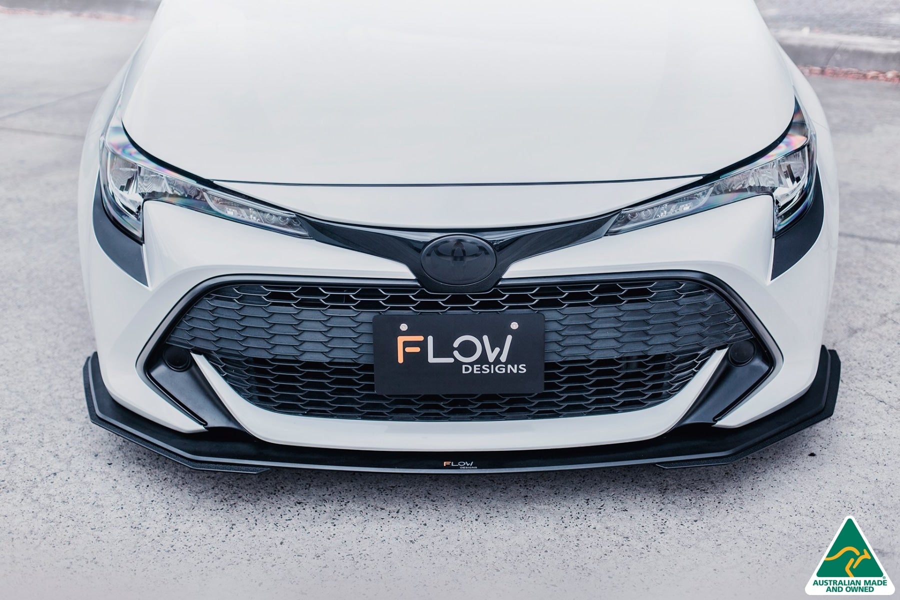 Flow Designs Corolla MZEA12R/ZWE211R 2018-2022 Front Lip Splitter Extensions (Pair) - iilumolab
