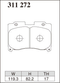 Dixcel Front Brake Pads for Toyota Supra (JZA80) 17" Wheel / Celica GT-Four (ST205) - iilumolab