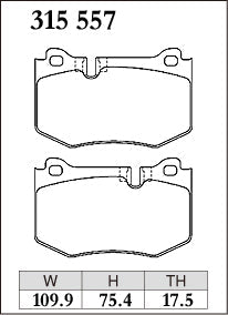 DIXCEL Rear Brake Pads for Lexus GS F (URL10R) / RC F (USC10R) - iilumolab