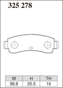 DIXCEL Rear Brake Pads for Nissan Pulsar GTI-R / SSS (N14) / NX (B13) - iilumolab