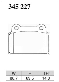 DIXCEL Rear Brake Pads for Mitsubishi Lancer Evolution X (CZ4A)
